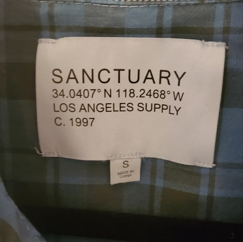 NWT Sanctuary flannel button down shirt - Picture 2 of 5